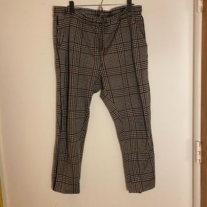 Anthropologie houndstooth knit joggers